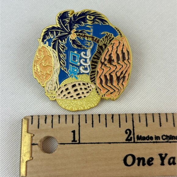 2024 CCC Shelling Enamel Pin Tropical Palm Shells Collectors - Picture 5 of 6